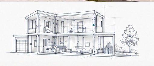 Plano técnico de una casa